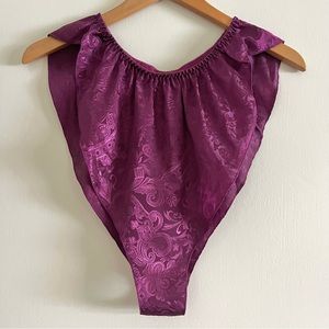 Vintage Gold Tag Victorias Secret Lingerie Bottoms Purple